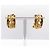 Orecchini a cerchio Chanel Vintage Logo Cutout D'oro - vista 2