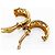Orecchini a cerchio Chanel Vintage Logo Cutout D'oro - vista 7