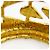 Orecchini a cerchio Chanel Vintage Logo Cutout D'oro - vista 9