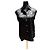 Blusa sin mangas de jacquard floral negro Chanel