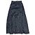 Falda maxi Chanel de brocado floral de seda negra Negro