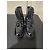 Botas de combate Chanel de piel charol acolchada negra Negro - vista 3
