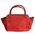 Cabas Borsa tote Trapeze Céline arancione in camoscio - vista 3