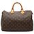 Borsa Boston Louis Vuitton Monogram Speedy 35 Marrone