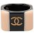 Beige Chanel CC Resin Ring