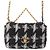 Sac Chanel Medium Tweed 19 Flap Satchel Noir