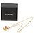 Collana con pendente borchiato Chanel CC placcato oro D'oro - vista 8