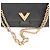 Borsa a tracolla Louis Vuitton Very Monogram Shadow in nero M42899 - vista 12
