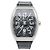 Franck Muller's distinctive tonneau-shaped case harmonizes with a precision automatic movement for a distinctive presence. The signature Arabic numeral indices are precisely arranged on the dial,