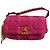 Chanel 19 Borsa a patta Chanel in tweed rosa - vista 19