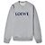 LOEWE grauer Baumwoll-Sweatshirt mit gesticktem Logo Blau
