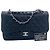 Timeless Bolso Chanel medium flap clásico en piel caviar negra Negro