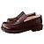 Mocassini in pelle Loewe Marrone scuro - vista 20