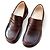 Mocassini in pelle Loewe Marrone scuro - vista 7
