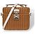 Borsa Miu Miu in vimine e pelle bianca Marrone Bianco - vista 18