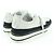 Baskets en cuir daim Chanel COCO Mark Noir Blanc - vue 2