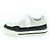 Baskets en cuir daim Chanel COCO Mark Noir Blanc - vue 4