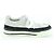 Baskets en cuir daim Chanel COCO Mark Noir Blanc - vue 5