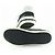 Baskets en cuir daim Chanel COCO Mark Noir Blanc - vue 6