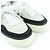 Baskets en cuir daim Chanel COCO Mark Noir Blanc - vue 7