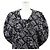 Vestido Louis Vuitton 2023AW Botanical Flower 100% Silk Negro Multicolor - vista 2
