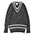 Chanel COCO Mark Kaschmirpullover Braun Schwarz  - Ansicht 11