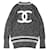 Chanel COCO Mark Kaschmirpullover Braun Schwarz  - Ansicht 13