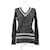 Chanel COCO Mark Kaschmirpullover Braun Schwarz  - Ansicht 6