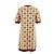 Gucci GG Supreme 100% Wool Kleid Braun Bordeaux Kamel - Ansicht 7