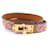 Bracelet en cuir Hermès Mini Kelly Double Tour Lucky Daisy Marron  - vue 1