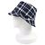 Dior Oblique Bucket Hat mit Karomuster Blau Marineblau - Ansicht 2