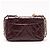 Borsa Chanel 19 Flap Bag Medium in pelle lucida Marrone Bordò Cioccolato Marrone scuro - vista 2