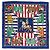 Hermès Foulard Hermes Carre 90 Chocs en Plumes Blu Multicolore