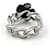 Chanel Coco Mark Camellia Design Bandring Schwarz Silber - Ansicht 3