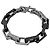 Bracciale in metallo con catena Monogram Louis Vuitton Nero Argento