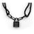 Bracciale Charm Lockit Virgil Abloh Argento Louis Vuitton Nero - vista 2