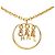 Collana Chanel Logo Placcata Oro D'oro