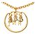 Collana Chanel Logo Placcata Oro D'oro - vista 2