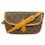 Borsa a tracolla Louis Vuitton Monogram Gibeciere PM Marrone