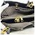 Borsa Louis Vuitton Monogram Empreinte Montaigne MM Nero - vista 5
