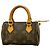 Louis Vuitton Monogram Mini Speedy Handtasche Braun