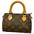 Borsa a mano Louis Vuitton Monogram Mini Speedy Marrone