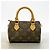 Borsa a mano Louis Vuitton Monogram Mini Speedy Marrone - vista 10