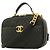 Borsa Vanity Chanel in vitello granulato nero