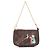 Borsa Louis Vuitton Mini Pochette Accessoires Marrone Rosa Multicolore