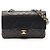 Borsa a tracolla Chanel Matelassé Double Flap Nero