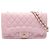 Borsa a tracolla Chanel Matelassé Single Flap Rosa