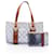 Céline Borsa Tote Celine Macadam Marrone Blu navy  - vista 1