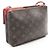 Borsa a tracolla Louis Vuitton Twice Twin Set Monogram Aurore Marrone Rosa - vista 2
