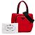 Prada Tote Cargo Small in Tessuto Rosso con Tasche - vista 7